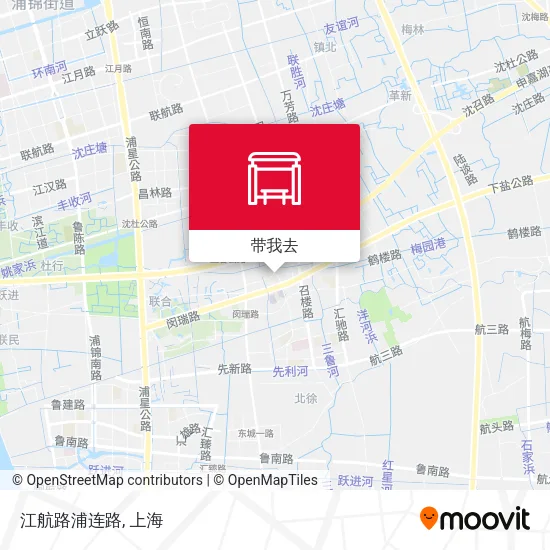 江航路浦连路地图