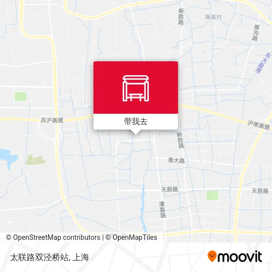 太联路双泾桥站地图