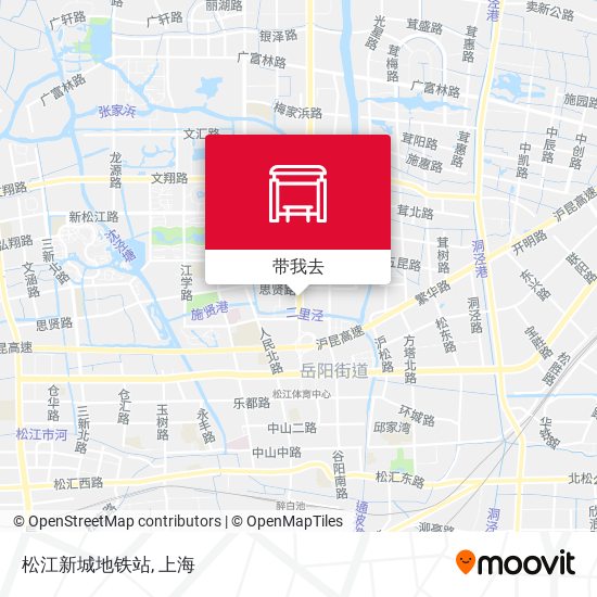 松江新城地铁站地图