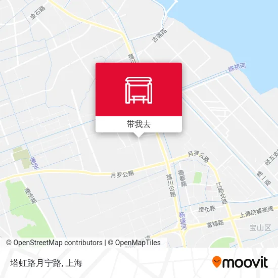 塔虹路月宁路地图