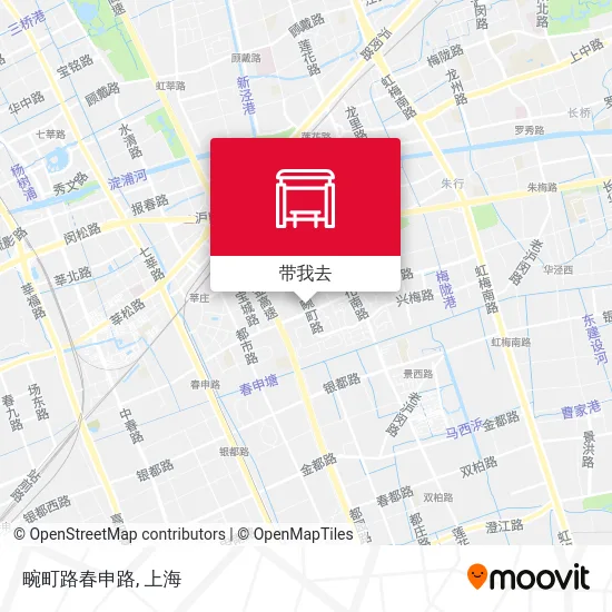 畹町路春申路地图