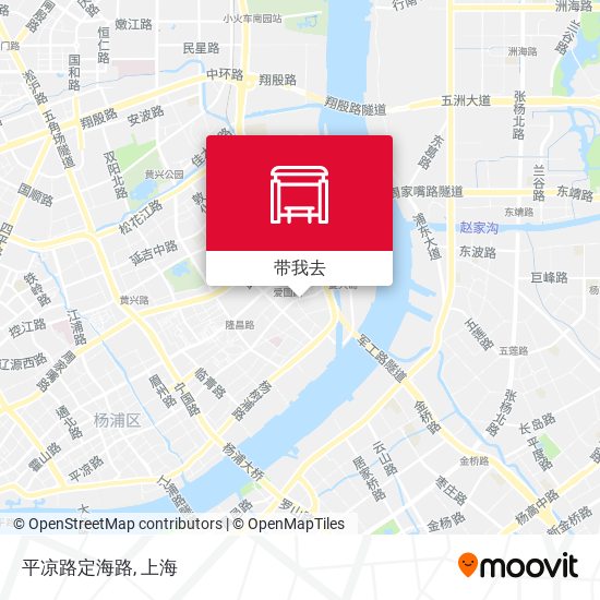 平凉路定海路地图