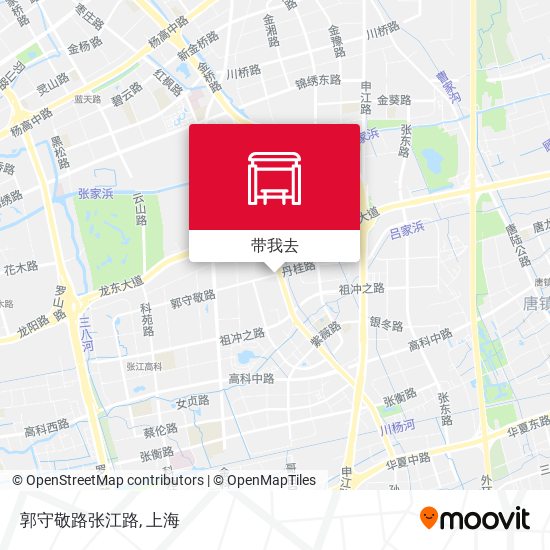 郭守敬路张江路地图
