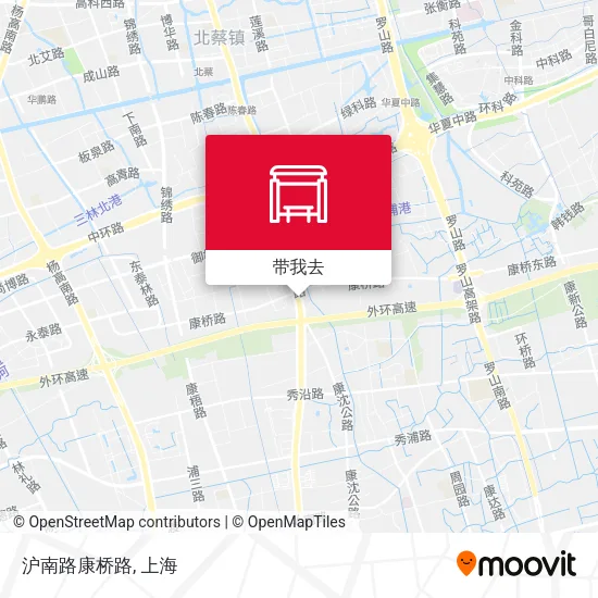 沪南路康桥路地图
