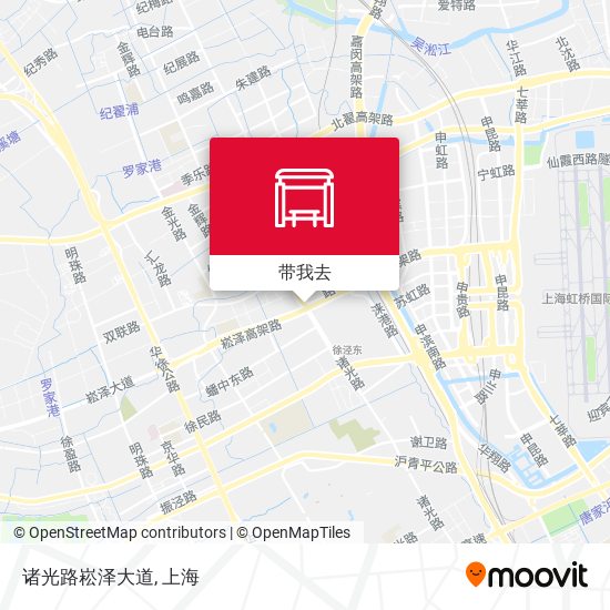 诸光路崧泽大道地图