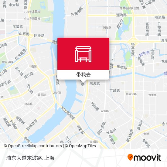 浦东大道东波路地图