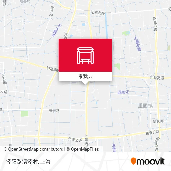 泾阳路漕泾村地图