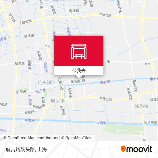 航吉路航头路地图