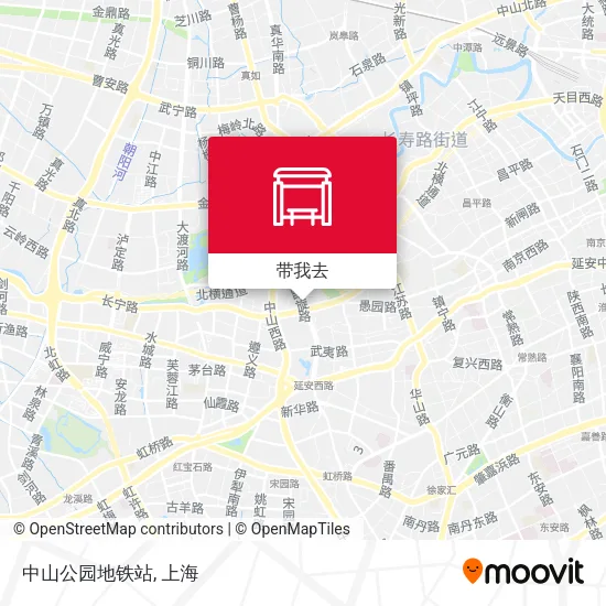 中山公园地铁站地图