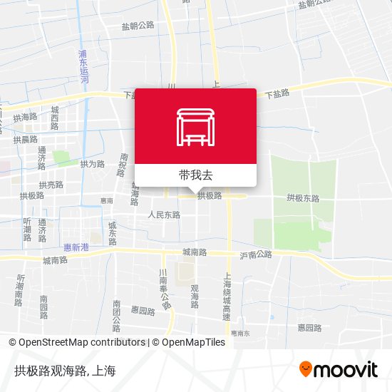 拱极路观海路地图