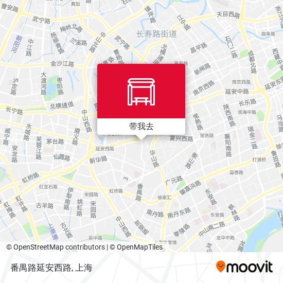 番禺路延安西路地图