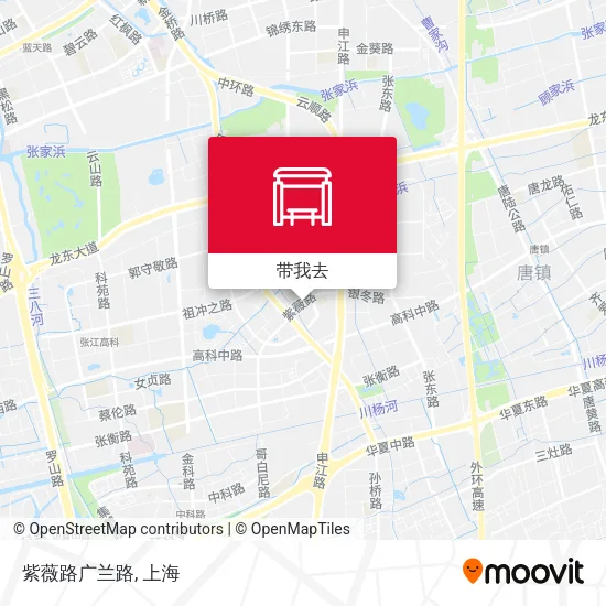 紫薇路广兰路地图