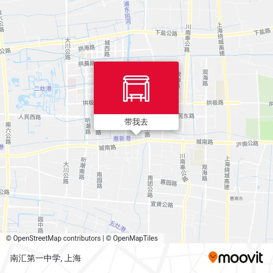 南汇第一中学地图