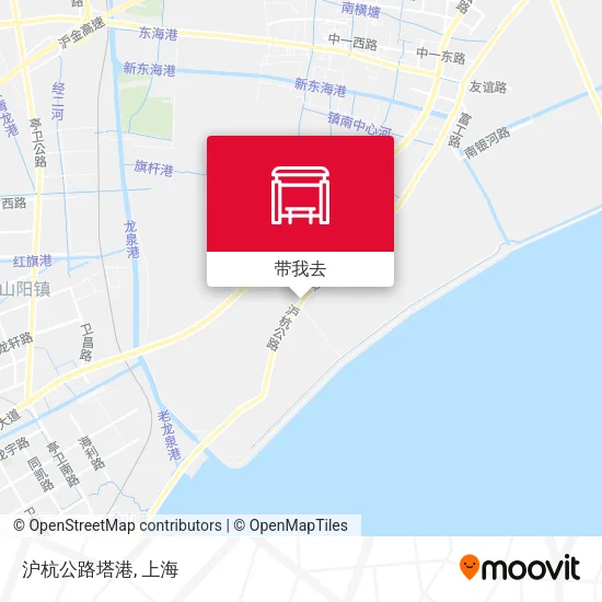 沪杭公路塔港地图