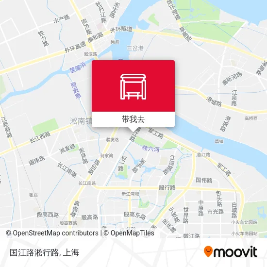 国江路淞行路地图