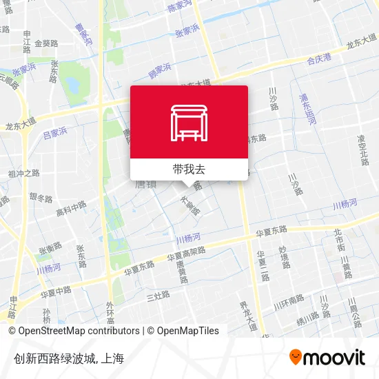 创新西路绿波城地图