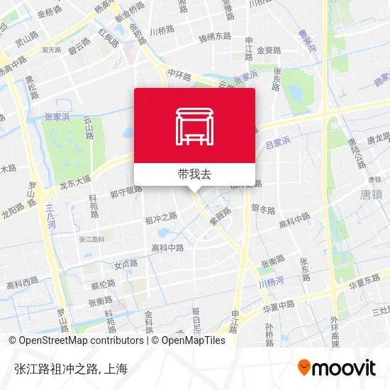 张江路祖冲之路地图