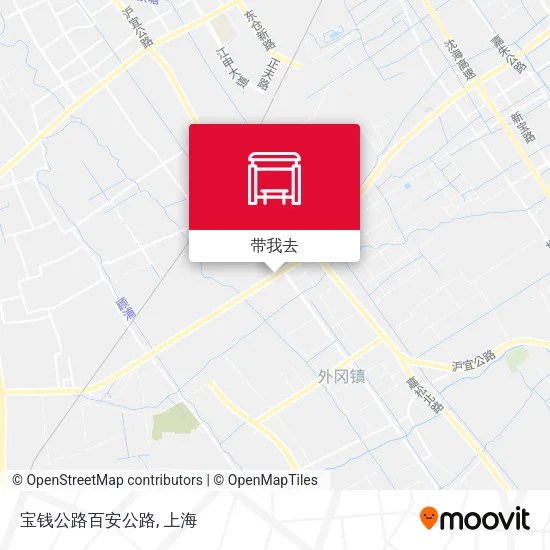 宝钱公路百安公路地图