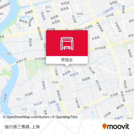 懿行路三鲁路地图