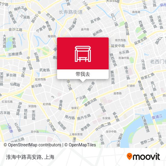 淮海中路高安路地图