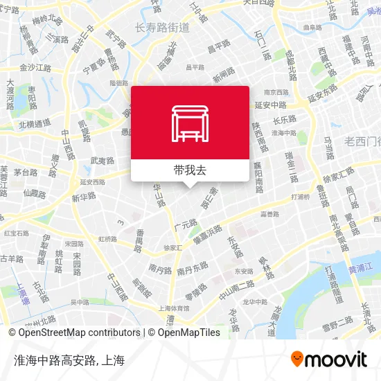 淮海中路高安路地图