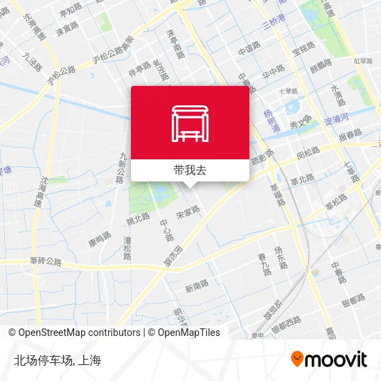 北场停车场地图