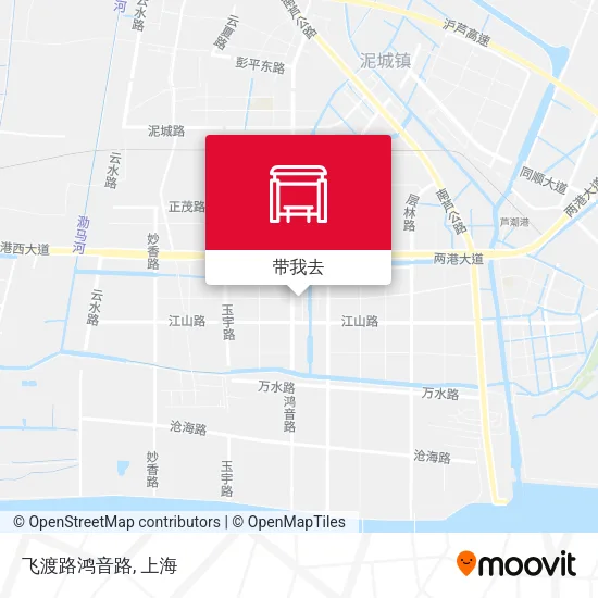 飞渡路鸿音路地图