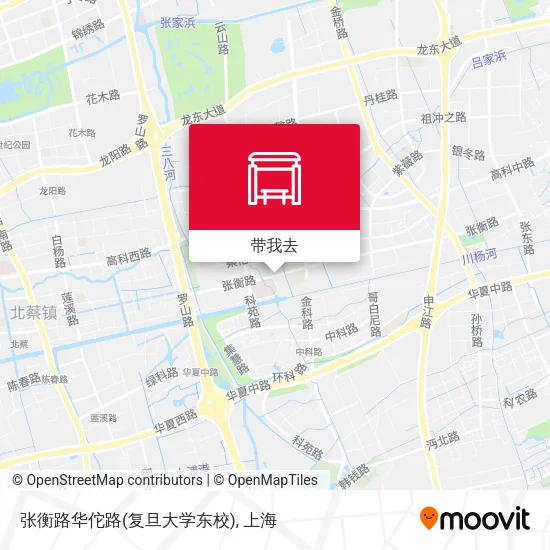 张衡路华佗路(复旦大学东校)地图