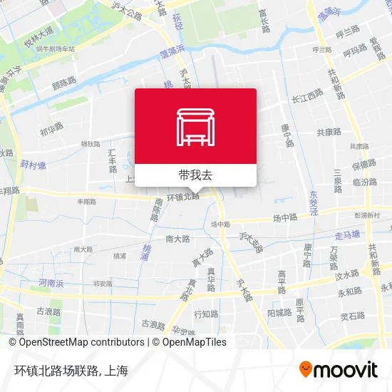 环镇北路场联路地图