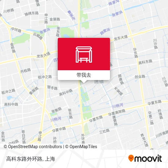 高科东路外环路地图