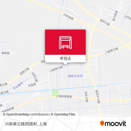 川南奉公路四团村地图