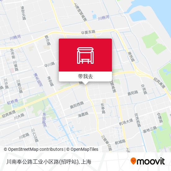 川南奉公路工业小区路(招呼站)地图