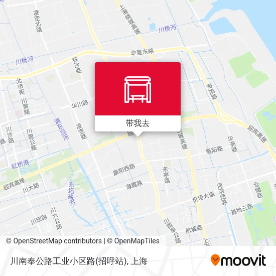 川南奉公路工业小区路(招呼站)地图