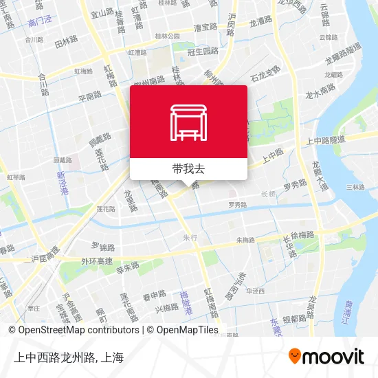 上中西路龙州路地图