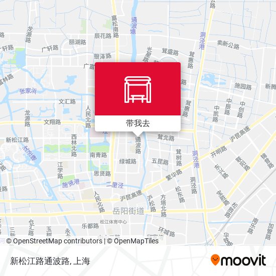 新松江路通波路地图