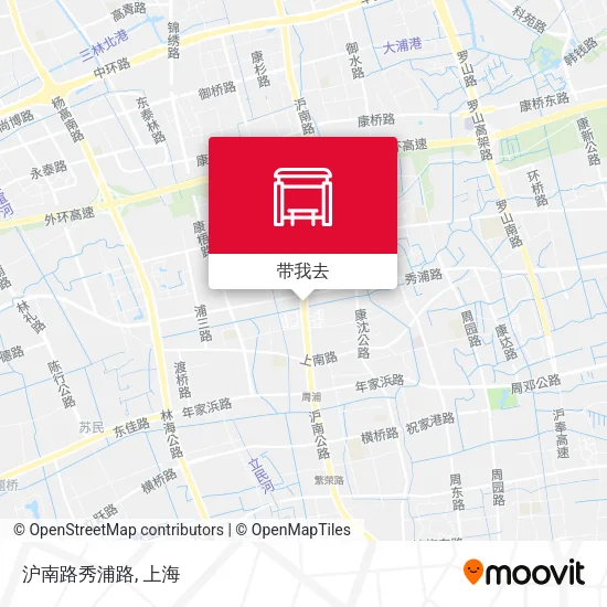 沪南路秀浦路地图