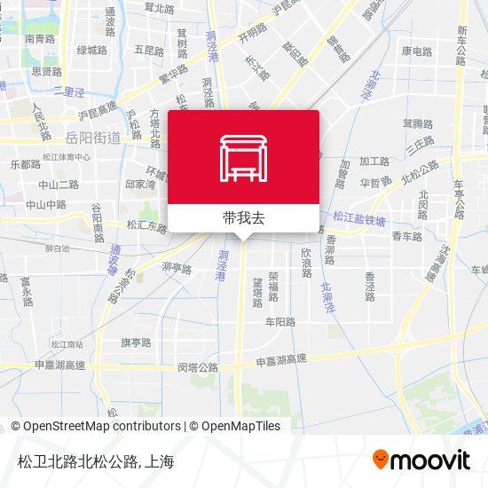 松卫北路北松公路地图