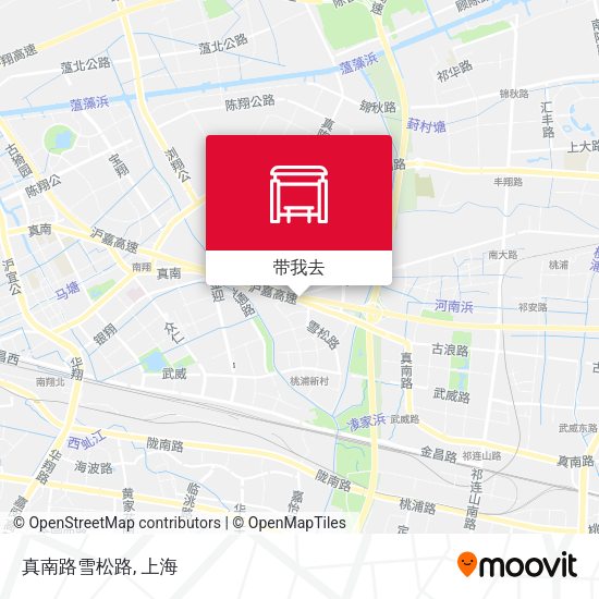 真南路雪松路地图