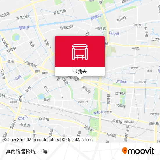 真南路雪松路地图