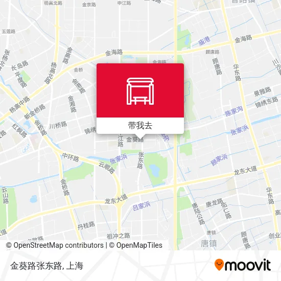 金葵路张东路地图