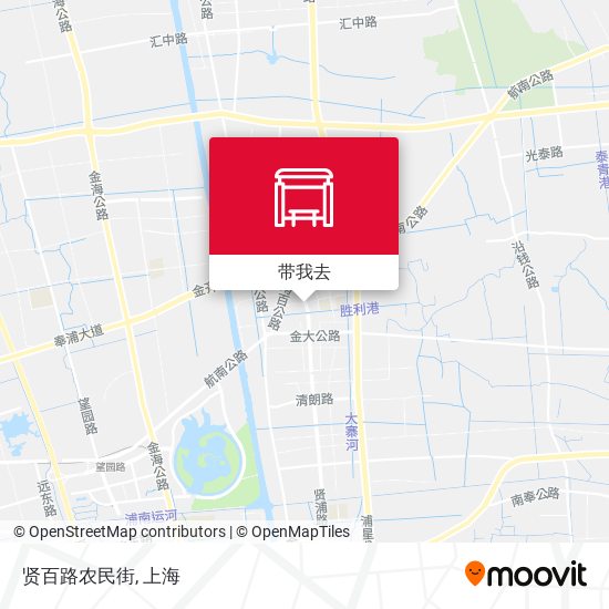 贤百路农民街地图