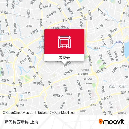新闸路西康路地图