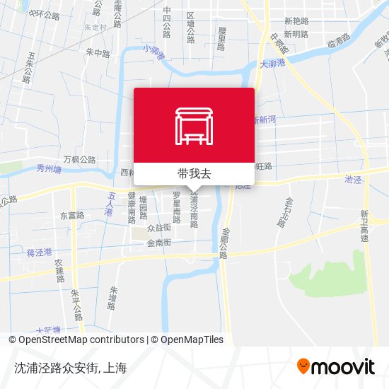沈浦泾路众安街地图