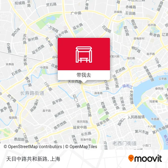 天目中路共和新路地图