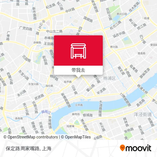保定路周家嘴路地图