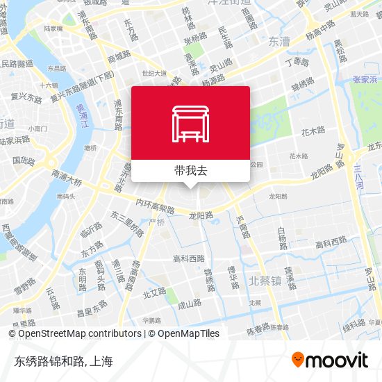 东绣路锦和路地图