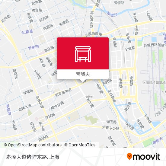 崧泽大道诸陆东路地图