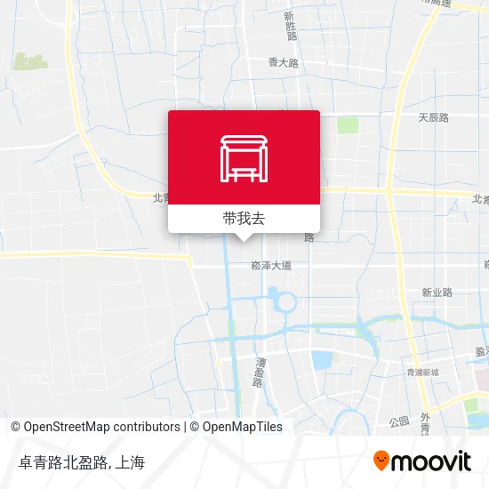 卓青路北盈路地图