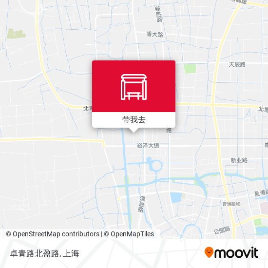 卓青路北盈路地图