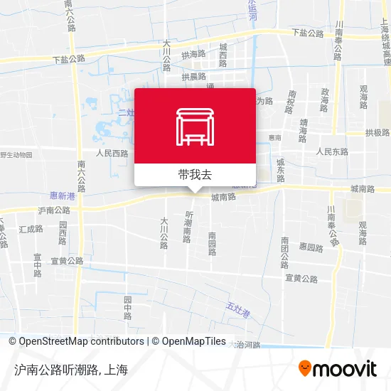 沪南公路听潮路地图